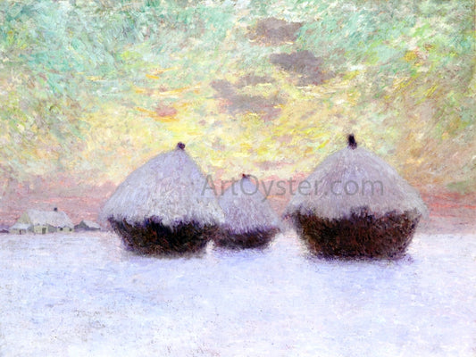  Emile Claus Haystacks in the Snow - Hand Painted Oil Painting