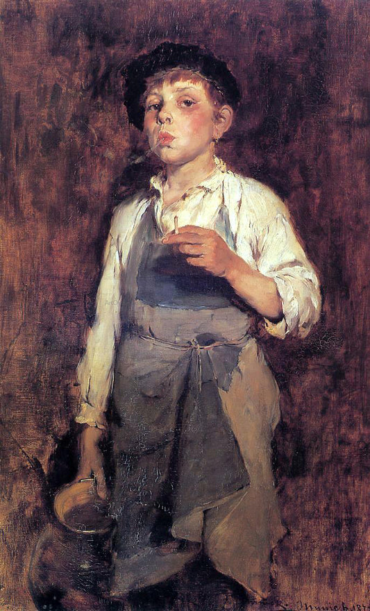 Frank Duveneck He Lives by His Wits - Hand Painted Oil Painting