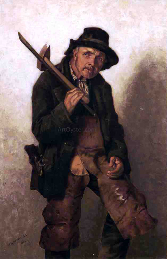 John George Brown He Toils at Eighty - Hand Painted Oil Painting