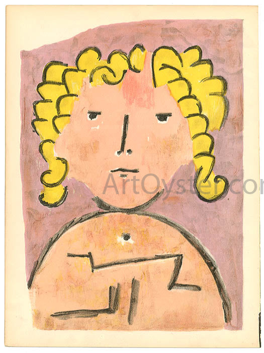  Paul Klee Head of a Child - Hand Painted Oil Painting