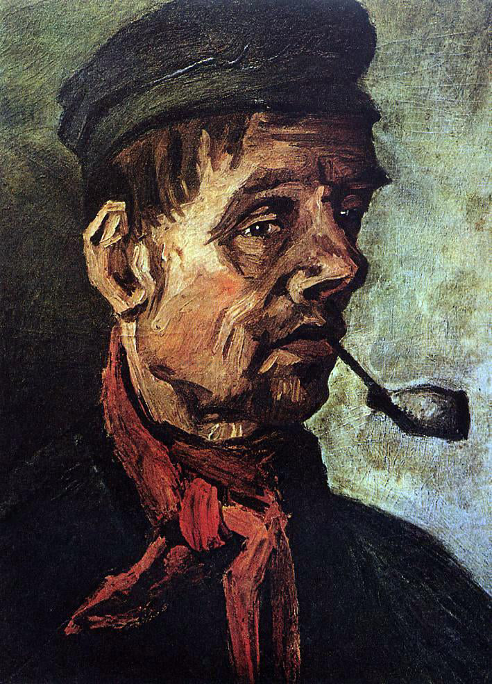  Vincent Van Gogh Head of a Peasant with a Pipe - Hand Painted Oil Painting