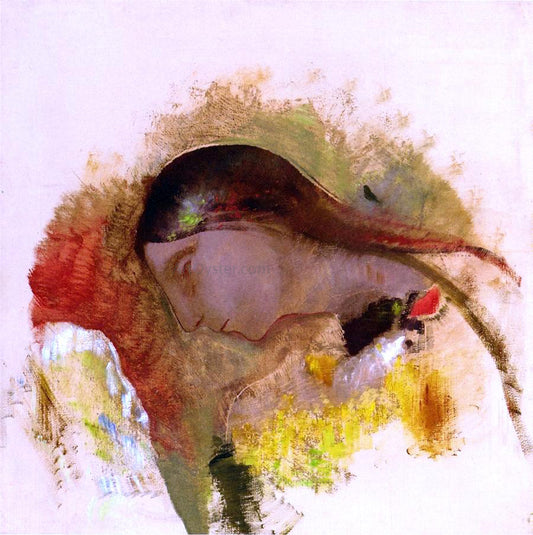  Odilon Redon Head of a Sleeping Woman - Hand Painted Oil Painting
