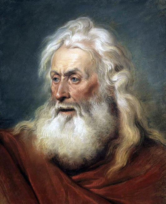  Jean-Michel Moreau Head of an Apostle - Hand Painted Oil Painting