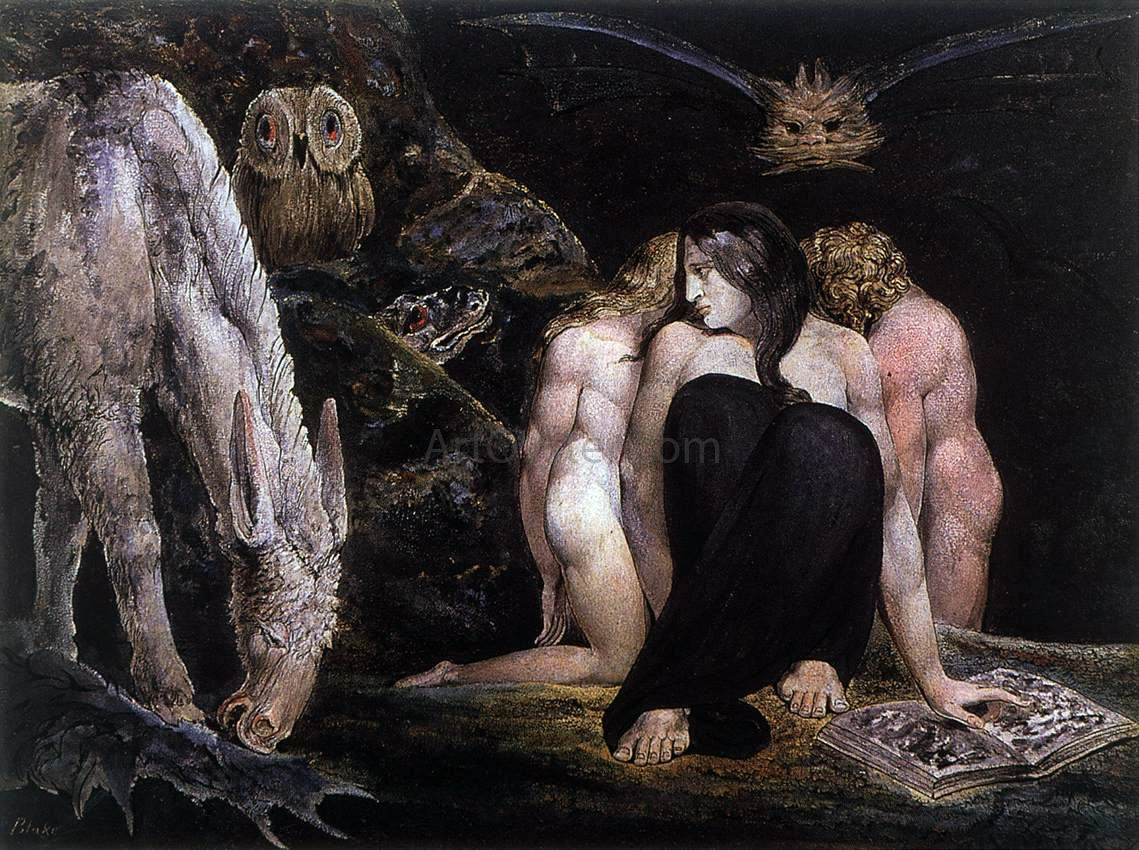  William Blake Hecate or the Three Fates - Hand Painted Oil Painting