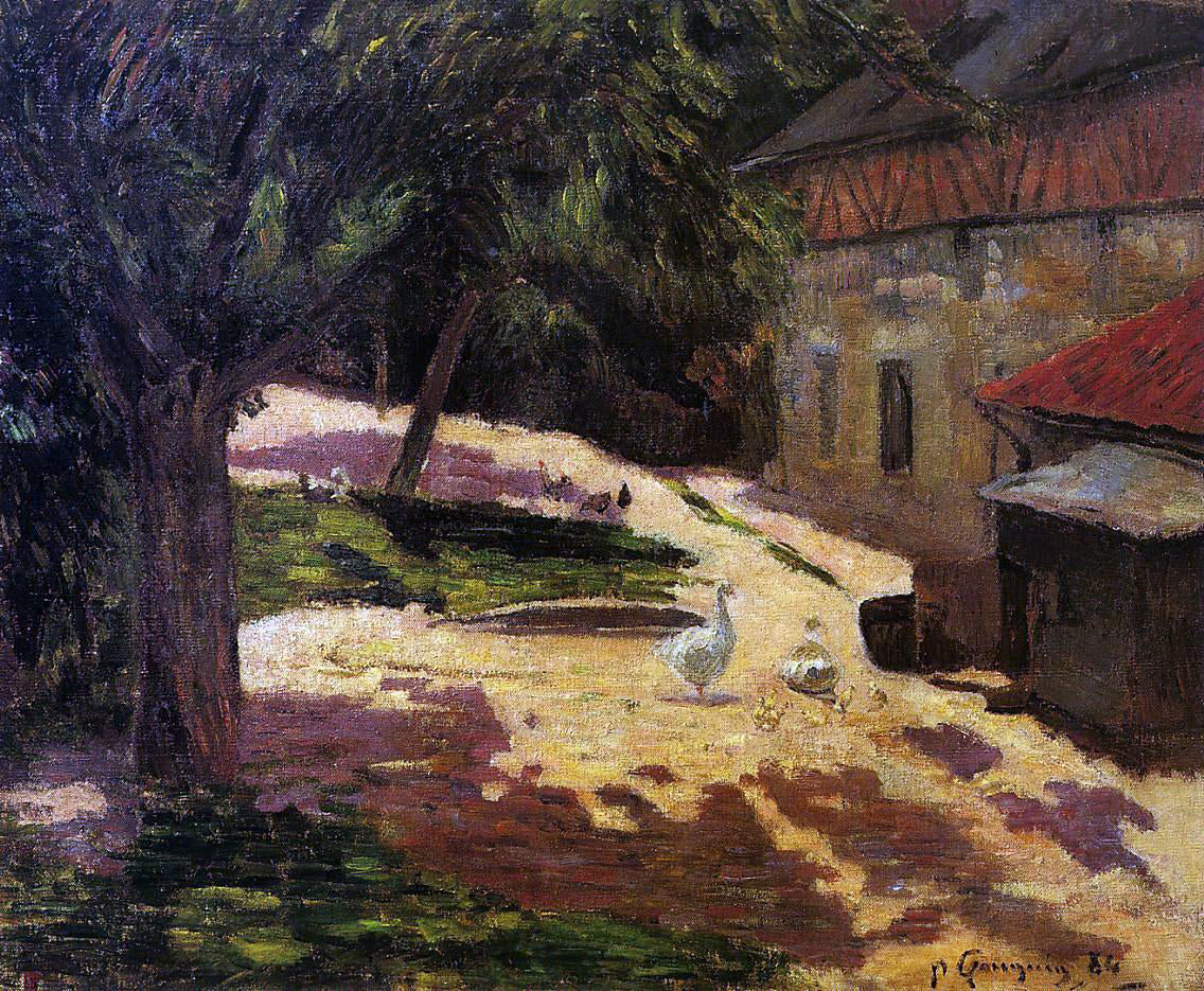  Paul Gauguin Henhouse - Hand Painted Oil Painting