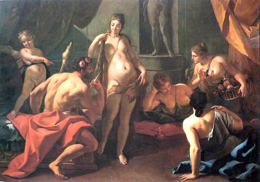  Sebastiano Ricci Hercules and Omphale - Hand Painted Oil Painting