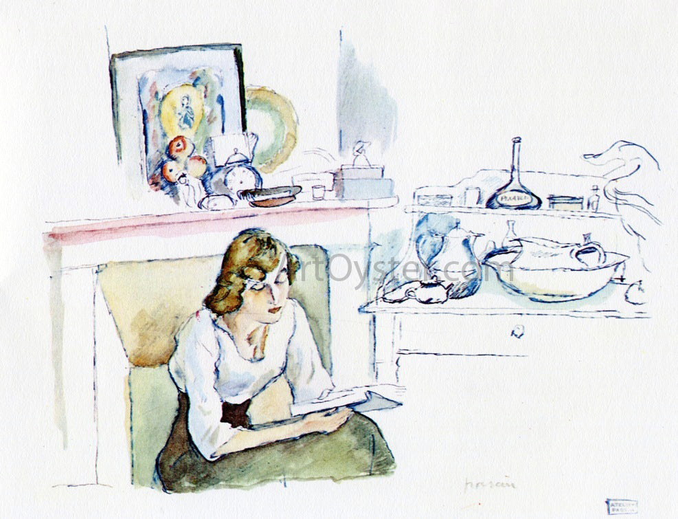  Jules Pascin Hermine David Indoors - Hand Painted Oil Painting