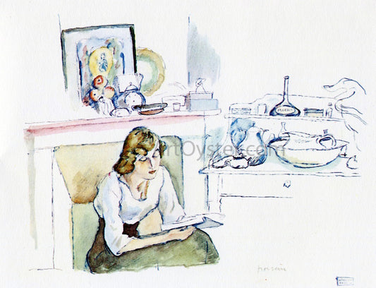  Jules Pascin Hermine David Indoors - Hand Painted Oil Painting