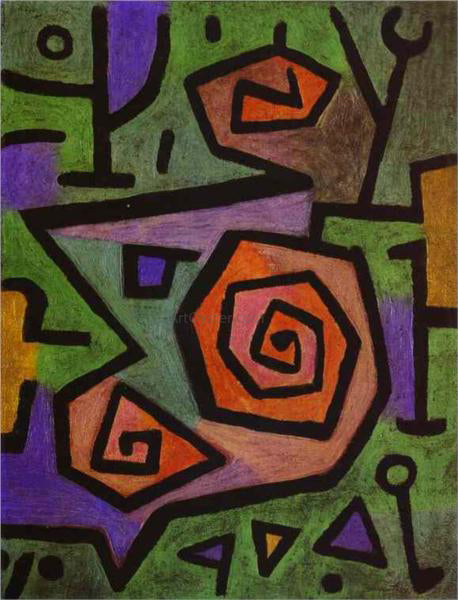  Paul Klee Heroic Roses - Hand Painted Oil Painting