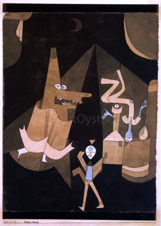  Paul Klee Hexen-scene - Hand Painted Oil Painting