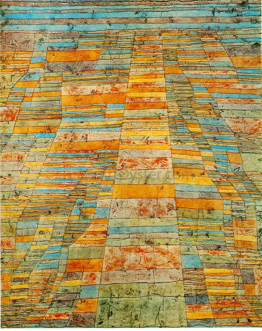  Paul Klee Highway and Byways - Hand Painted Oil Painting