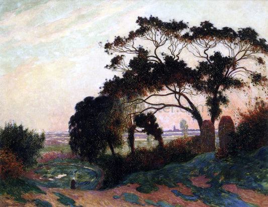  Ferdinand Du Puigaudeau Hilly Landscape at Guerande - Hand Painted Oil Painting