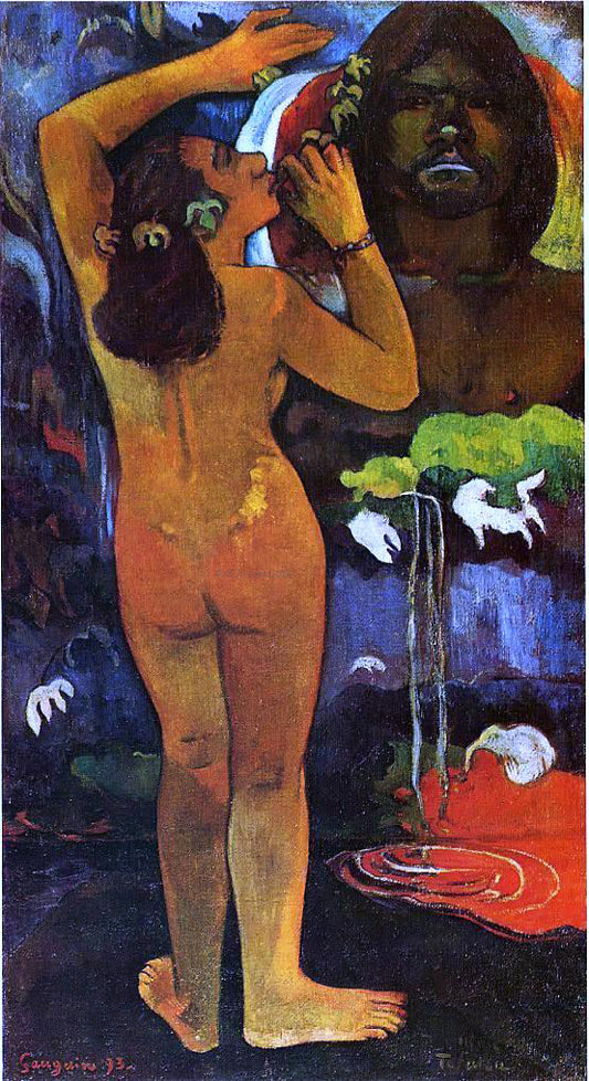  Paul Gauguin Hina tefatou (also known as The Moon and the Earth) - Hand Painted Oil Painting