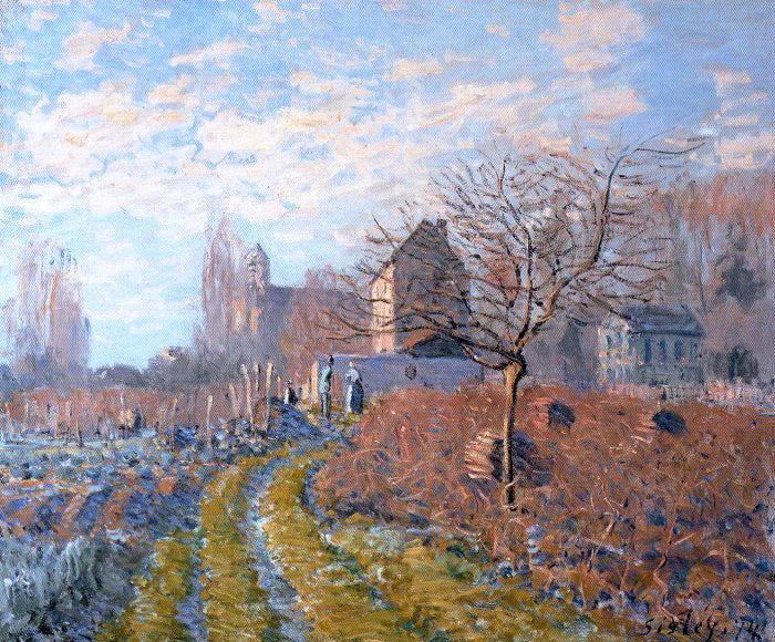  Alfred Sisley Hoar Frost -St. Martin's Summer (Indian Summer) - Hand Painted Oil Painting