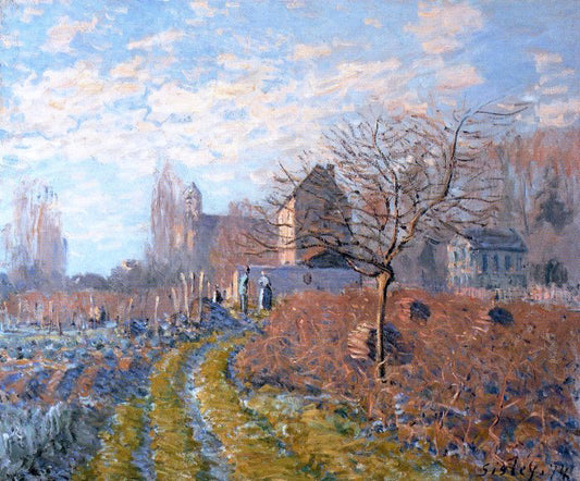  Alfred Sisley Hoar Frost -St. Martin's Summer (Indian Summer) - Hand Painted Oil Painting