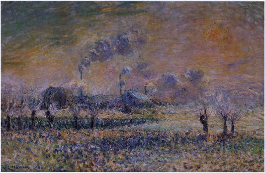  Gustave Loiseau Hoarfrost near Pontoise - Hand Painted Oil Painting