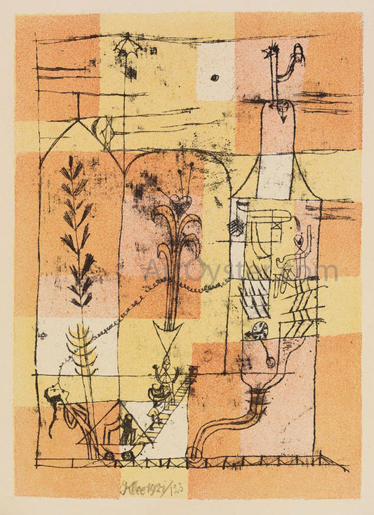  Paul Klee Hoffmanneske Scene - Hand Painted Oil Painting