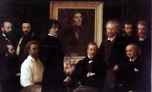  Henri Fantin-Latour Homage to Delacroix - Hand Painted Oil Painting