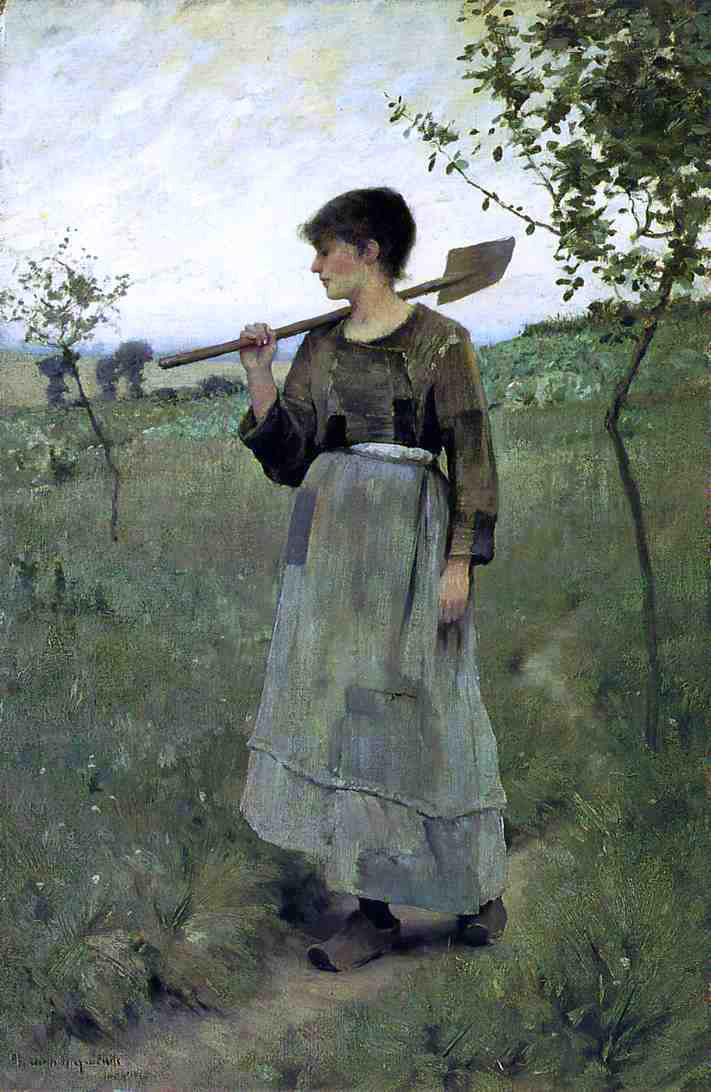  Charles Sprague Pearce Home From the Fields - Hand Painted Oil Painting