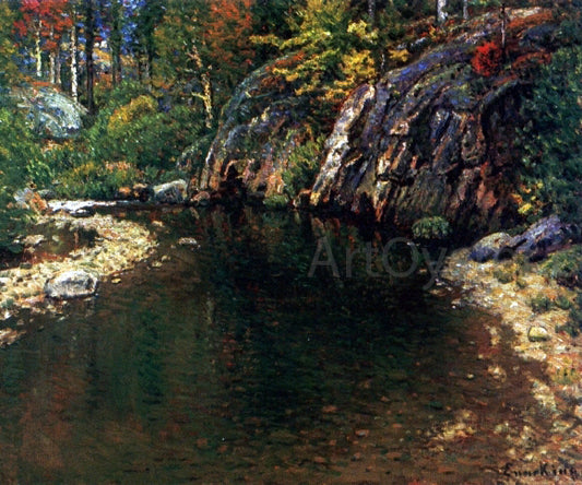  John Joseph Enneking Home of the Trout - Hand Painted Oil Painting