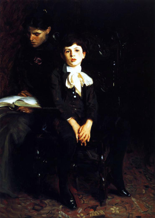  John Singer Sargent Homer Saint-Gaudens and His Mother - Hand Painted Oil Painting