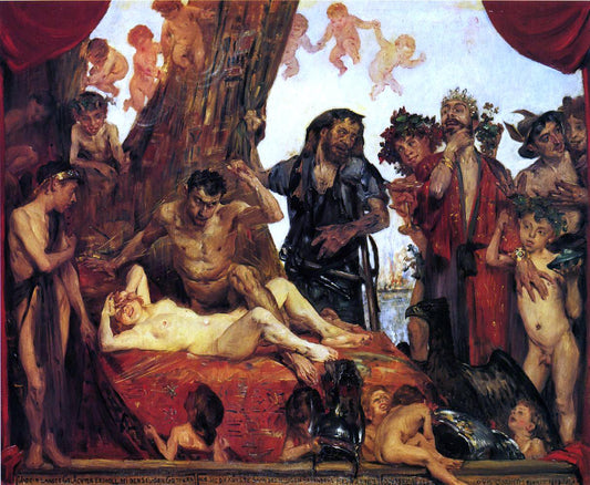  Lovis Corinth Homeric Laughter, First Version - Hand Painted Oil Painting