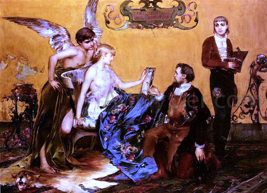  Paul Jean Gervais Hommage A La Bijouterie Francaise - Hand Painted Oil Painting