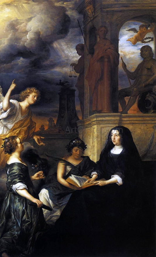  Govert Teunisz Flinck Hope Comes to Amalia van Solms at the Tomb of Frederik Hendrik - Hand Painted Oil Painting