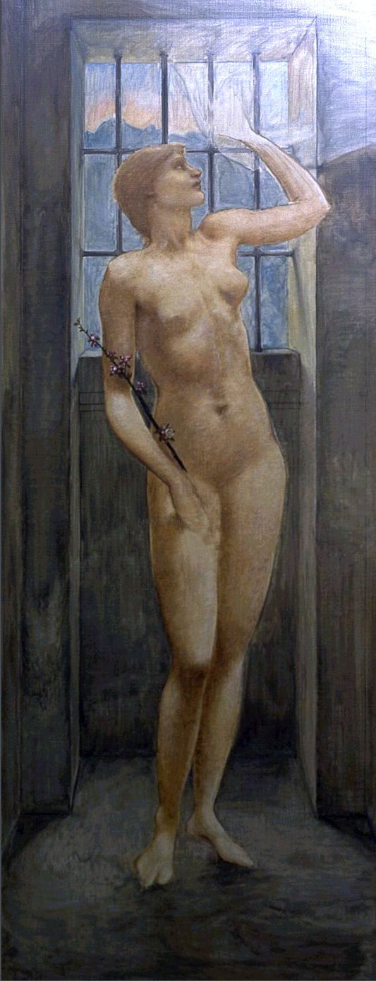  Sir Edward Burne-Jones Hope in Prison - Hand Painted Oil Painting