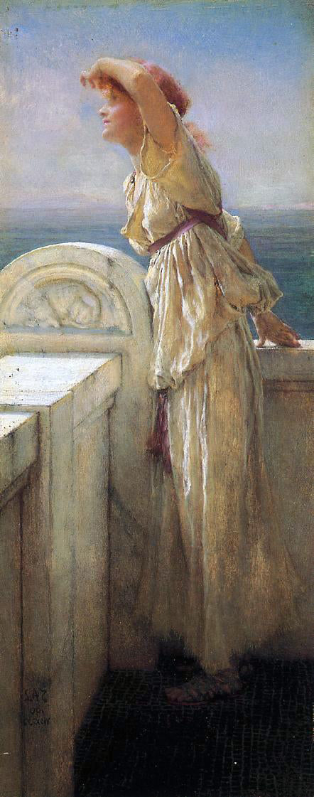  Sir Lawrence Alma-Tadema Hopeful - Hand Painted Oil Painting