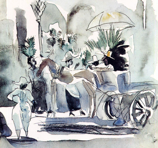  Jules Pascin Horse and Carriage - Hand Painted Oil Painting
