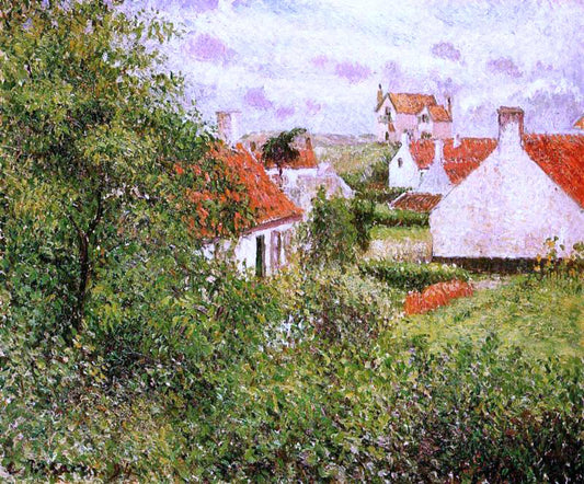  Camille Pissarro Houses at Knocke, Belgium - Hand Painted Oil Painting