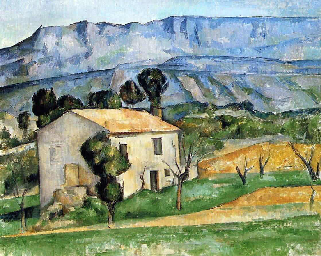  Paul Cezanne A House in Provence, near Gardanne - Hand Painted Oil Painting