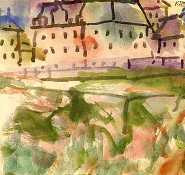  Paul Klee Houses Near the Gravel Pit - Hand Painted Oil Painting