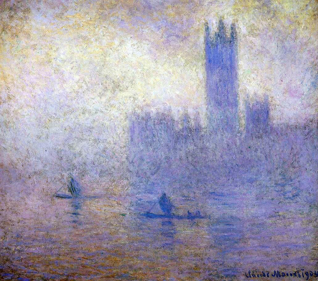  Claude Oscar Monet Houses of Parliament, Fog Effect - Hand Painted Oil Painting