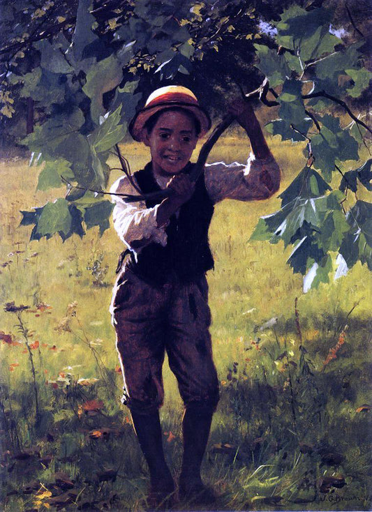  John George Brown How d'ye - Hand Painted Oil Painting