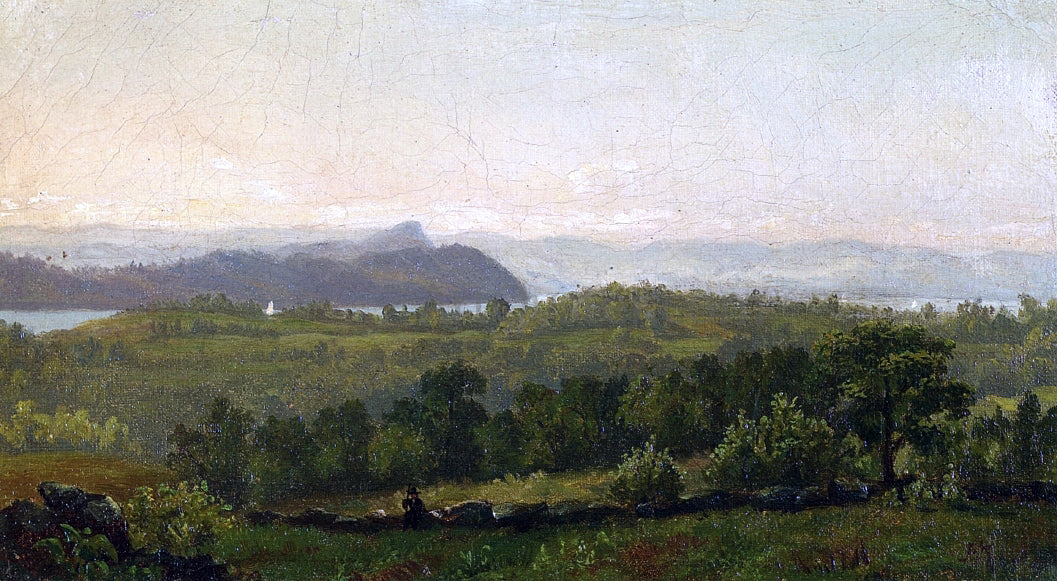  John Frederick Kensett Hudson River Looking Towards Haverstraw - Hand Painted Oil Painting