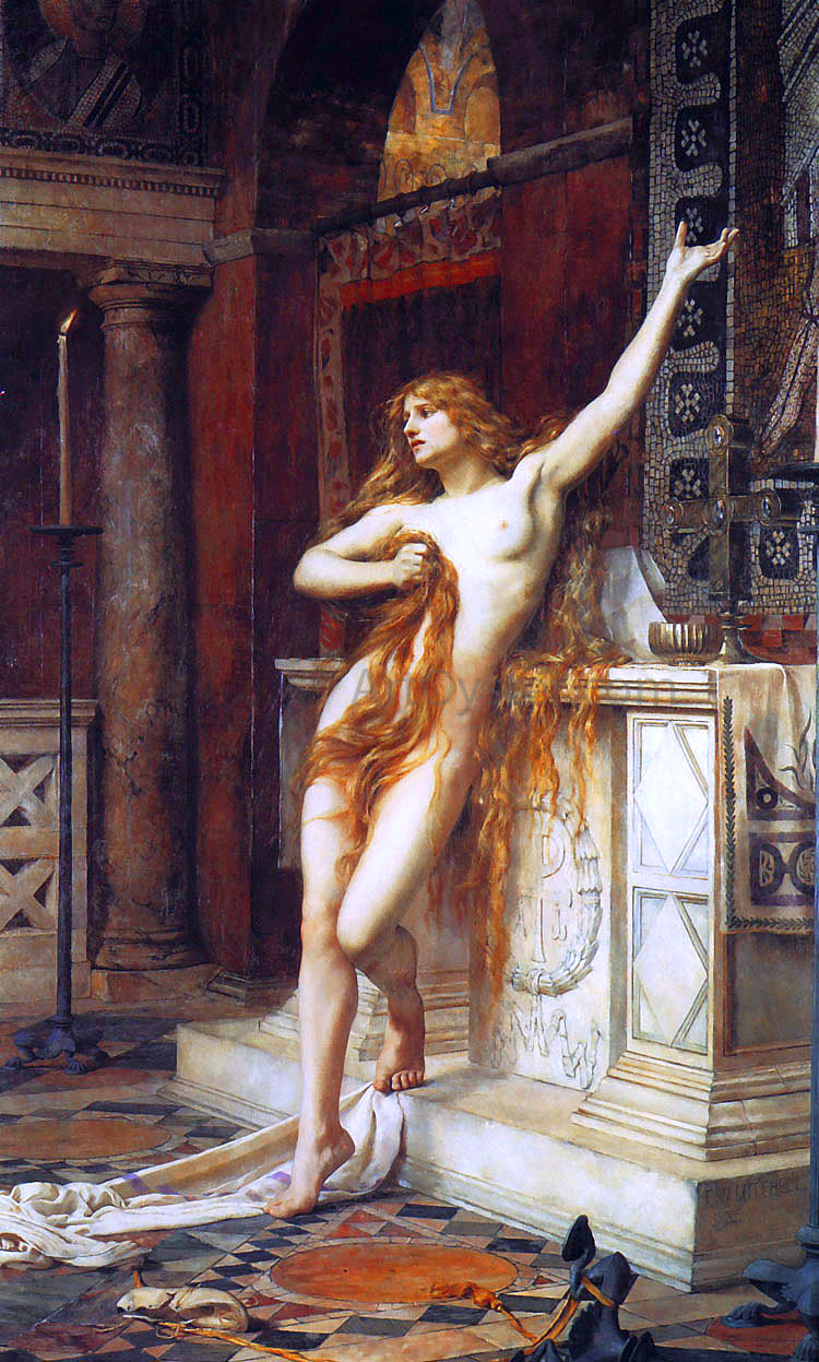  Charles William Mitchell Hypatia - Hand Painted Oil Painting