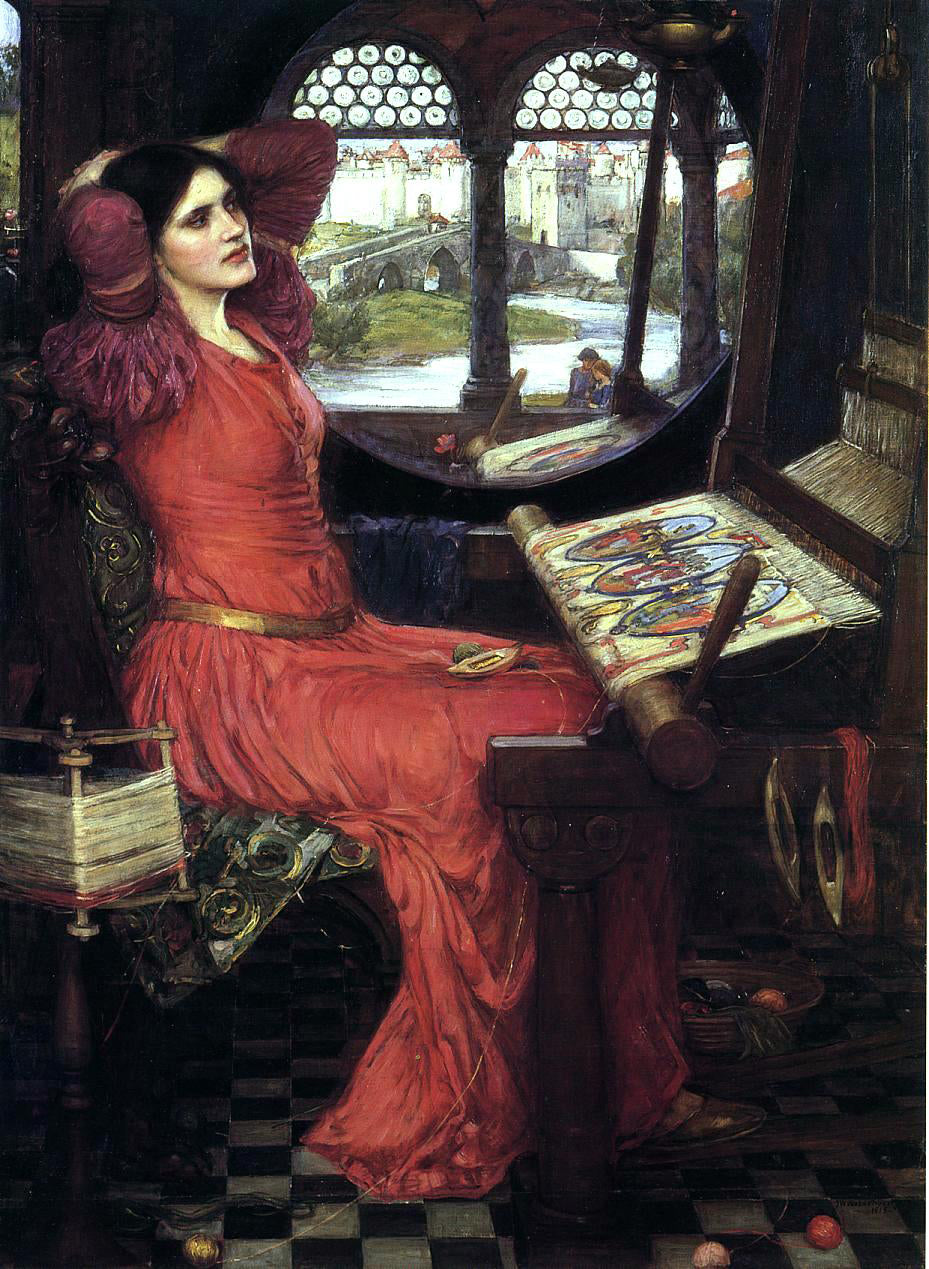  John William Waterhouse I am Half Sick of Shadows,' said the Lady of Shalott - Hand Painted Oil Painting