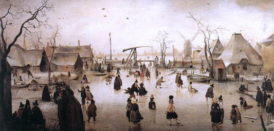  Hendrick Avercamp Ice Scene - Hand Painted Oil Painting