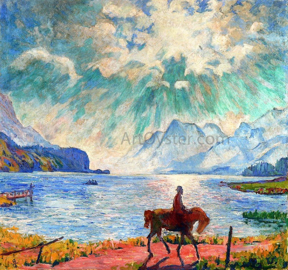  Giovanni Giacometti Il Mattino - Morgenritt - Hand Painted Oil Painting