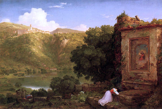  Thomas Cole Il Pensaro - Hand Painted Oil Painting