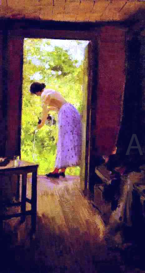  Constantin Alexeevich Korovin In a Summer Cottage - Hand Painted Oil Painting