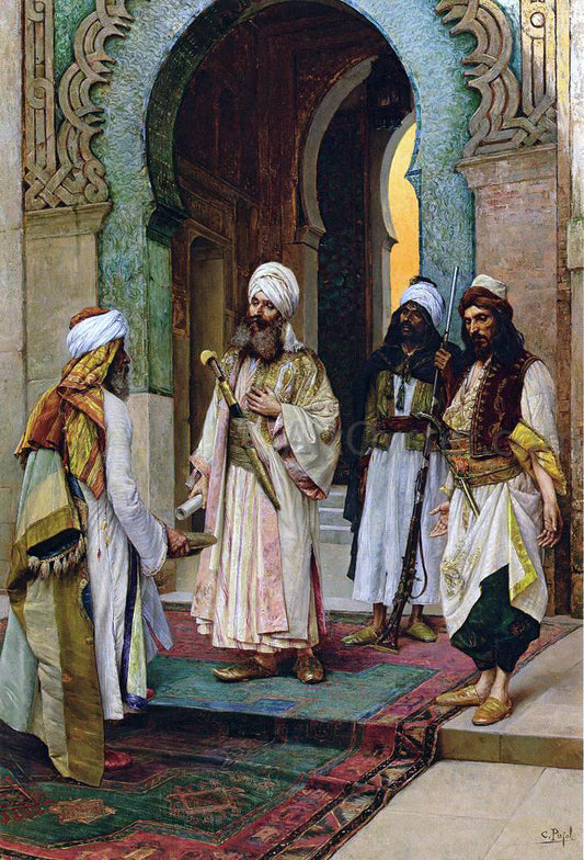  Clement Pujol De Guastavino In Front of the Palace - Hand Painted Oil Painting