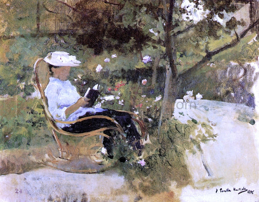  Joaquin Sorolla Y Bastida In the Garden - Hand Painted Oil Painting