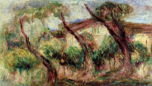  Pierre Auguste Renoir In the Garden of Collettes at Cagnes - Hand Painted Oil Painting