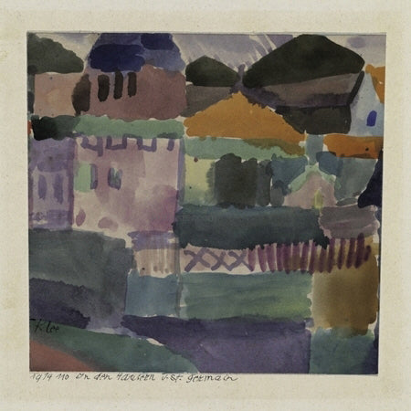  Paul Klee In the Houses of St Germain - Hand Painted Oil Painting