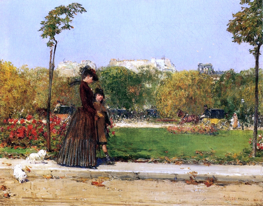  William Merritt Chase In the Park, Paris (also known as Dans le Parc, Paris) - Hand Painted Oil Painting