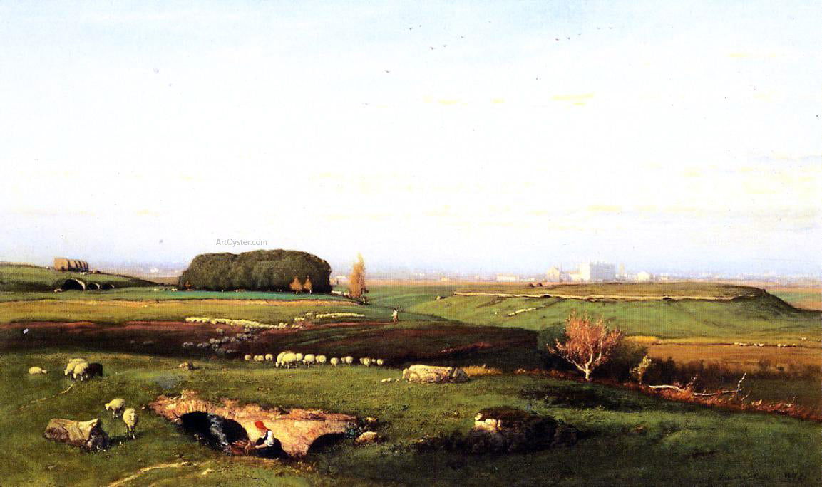  George Inness In the Roman Campagna - Hand Painted Oil Painting
