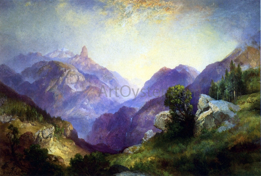  Thomas Moran Index Peak - Hand Painted Oil Painting